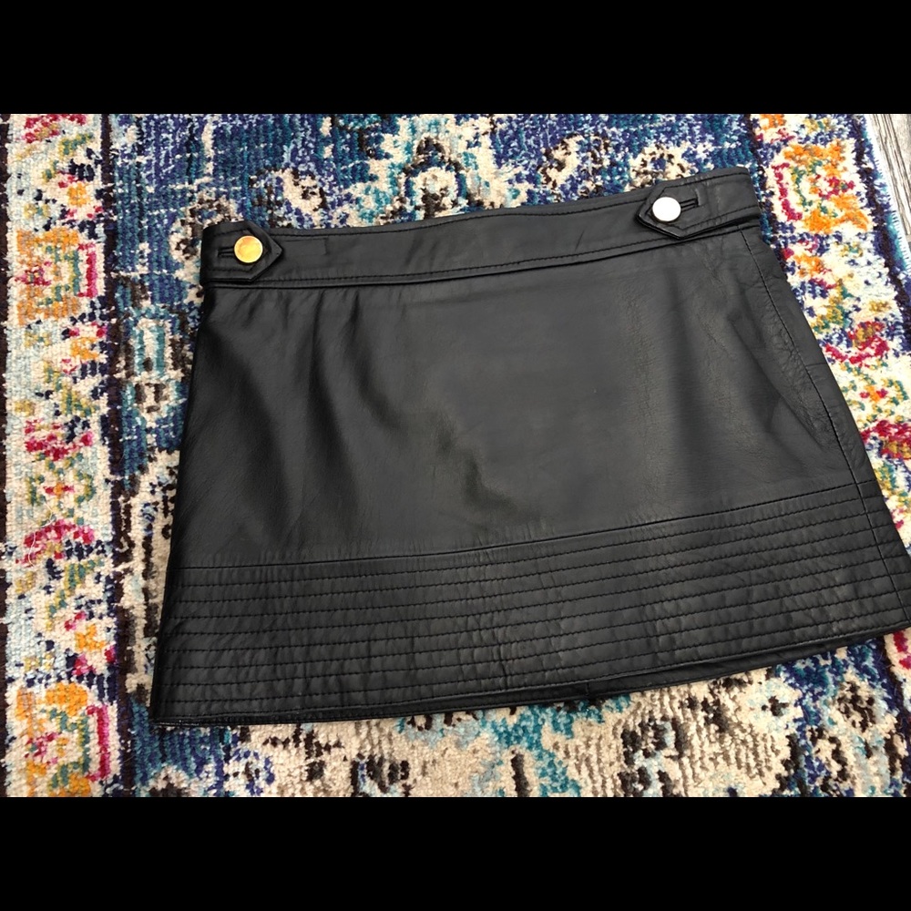 Marciano leather miniskirt 0